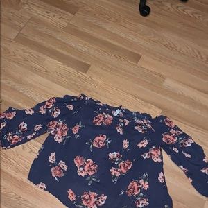 off the shoulder loose blouse